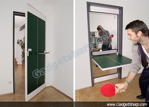 ping pong table door
