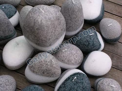 Pebble Stone Candles