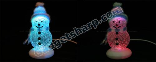 USB Powered 4 Colors Snow Man