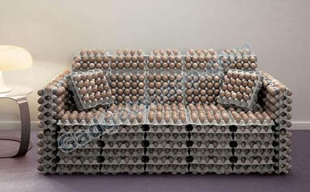 Eggshells sofa