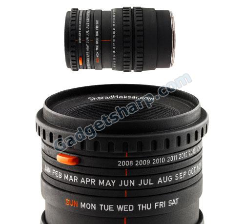 Camera Lens Calendar