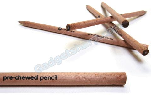 Pre-chewed pencils by concentrate
