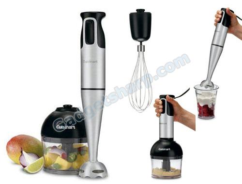 Cuisinart CSB-77 Smart Stick Hand Blender with Whisk and Chopper Attachments