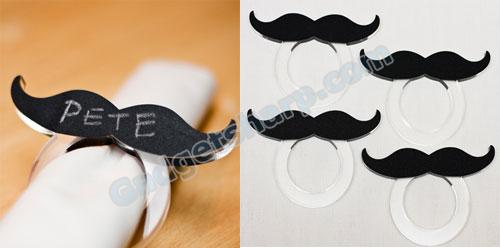 Mustache Napkin Rings