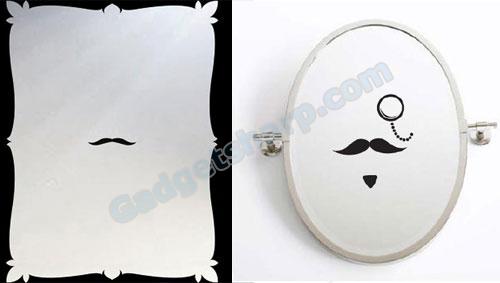 Mustache Self Portrait Mirror