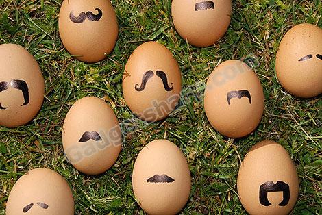 Mustaches Eggs