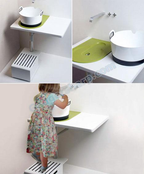 Take Away Sink Saves Water & Space