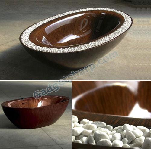 Laguna Pearl Wooden Bathtub