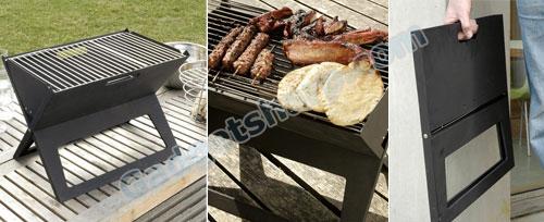 Notebook Portable Flat-Folding BBQ