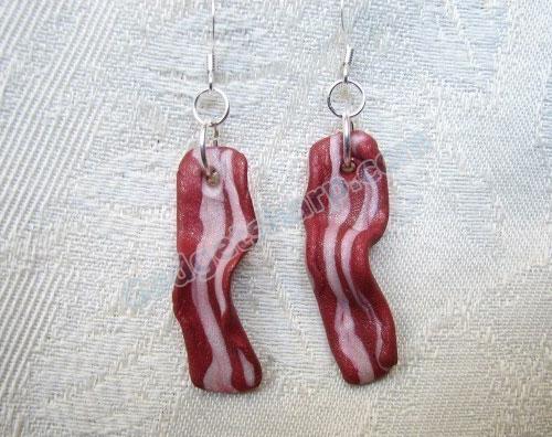 Bacon Earrings