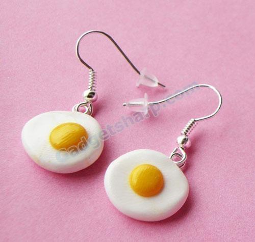 Fried Egg Earrings