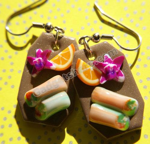 Spring Roll Platter Earrings