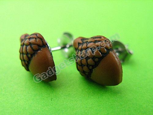 Small Acorn Stud Earrings