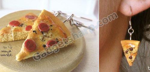 Mini Pizza Slice Dangle Earrings Novelty Earrings Unique Earrings Fun  Earrings Food Earrings - Etsy