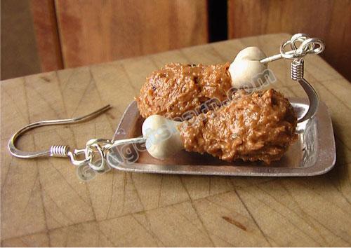 Crispy Fried Chicken Earrings