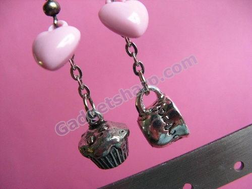 High Tea Earrings - Cupcake and Teacup Dangle Earrings