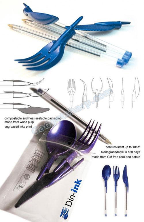 Din-ink Cutlery Retools the Bic-Pen