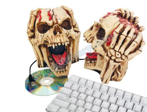 Head Splitting Skull Computer Speakers