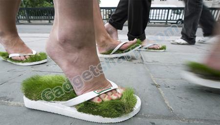 Grass Flip Flops