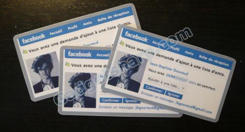 Facebook-Style Business Cards