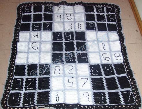 Sudoku knit by Lesalicious