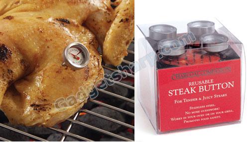 Reusable Steak & Poultry Button Thermometers