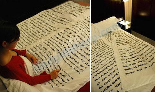 Sheets and Pages: Readable Book of Hotel Bedcovers