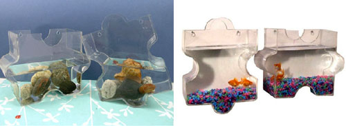 Puzzle Wall Mount Fish Bowls