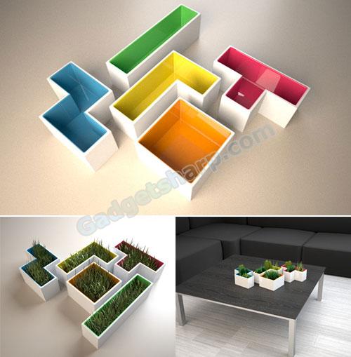 Tetris Pots: Plant & Play