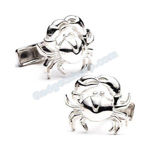 Crab Cufflinks Silver