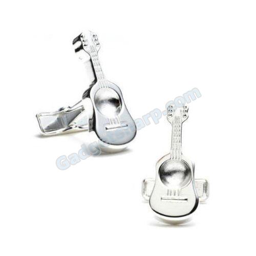 Sterling Guitar Cufflinks