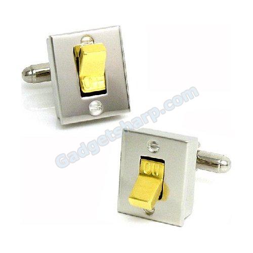 Light Switch Cufflinks Silver/Gold