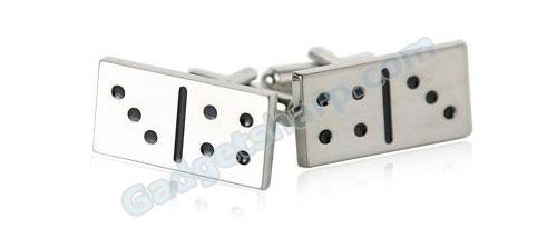 Domino Silver Cufflinks