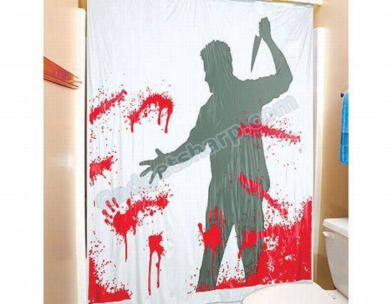 Bloody Serial Killer Shower Curtain