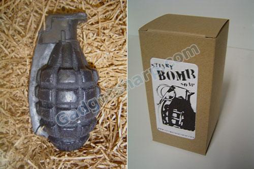 Hand grenade soap