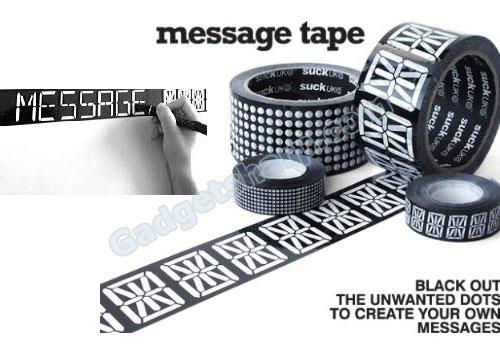 Message Tape - Black-out unwanted dots