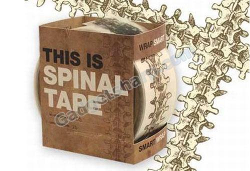 This Is Spinal Tape - Vertebrae-Printed Packing Tape