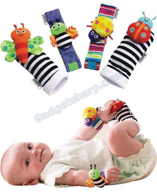 Lamaze Garden Bug Wrist Rattle/Foot Finder Set