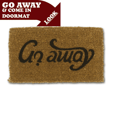 Coir Doormats - Unique Ambigram 