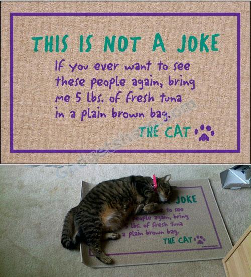Not A Joke - Animal Doormat