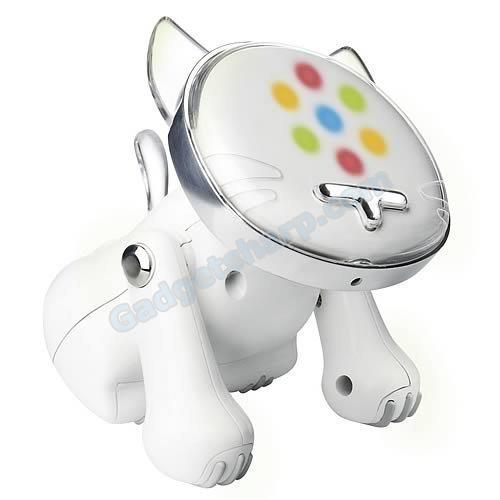 White-Hasbro i-Cat Robotic Music Loving Feline