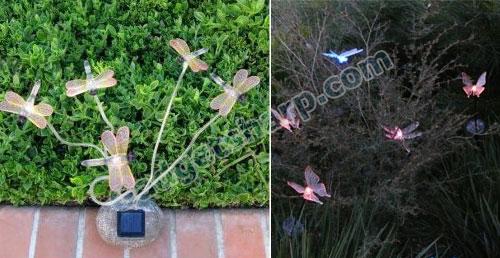 Decorative Garden Dragonflies Solar Lights