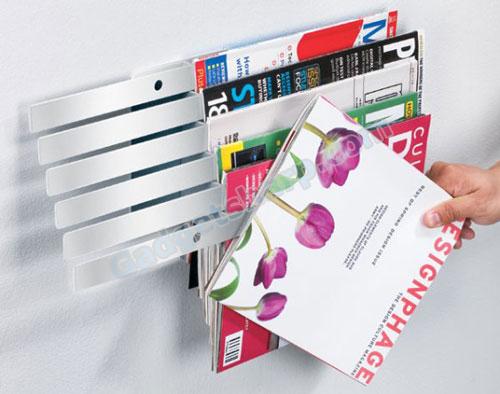 Illuzine Floating Magazine Rack