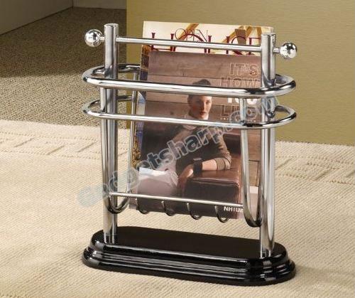 Magazine Rack in chrome