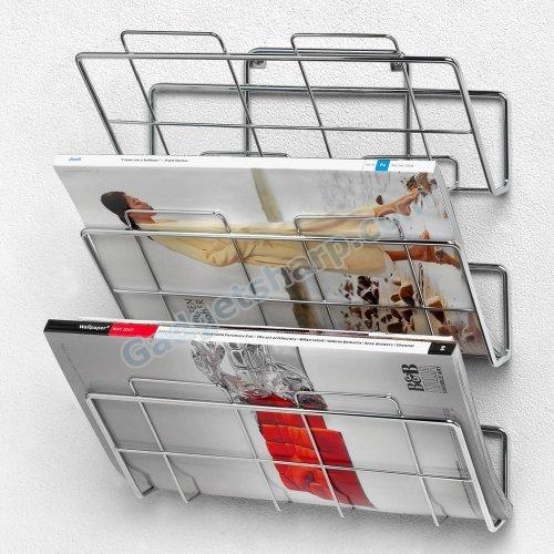 Spectrum 3-Tier Wall-Mount File Holder and Magazine Rack