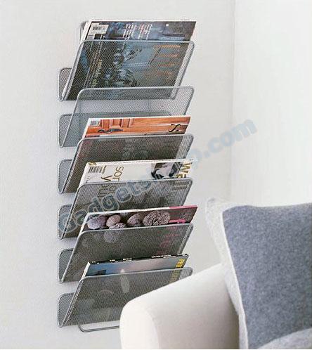 Mesh Magazine Rack - Wall Works - Large