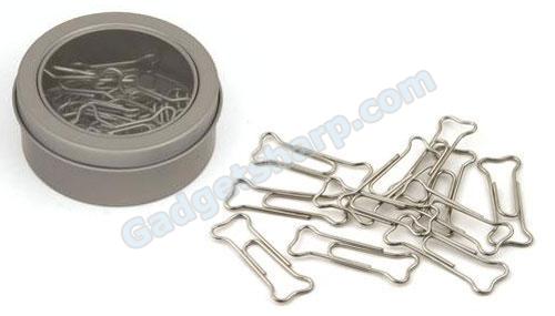 Paper Clips In Tin: Bones