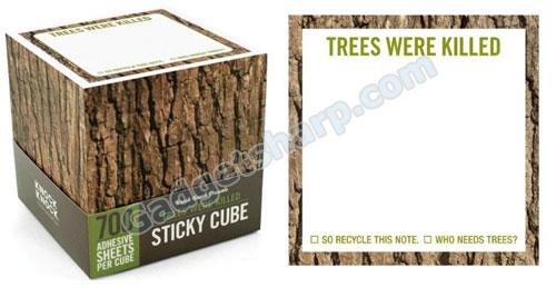 Knock Knock Sticky Note Pad Cube