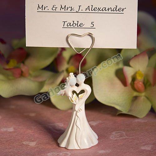 Enchanting Bride and Groom Design Favor Saver Place Card Holder