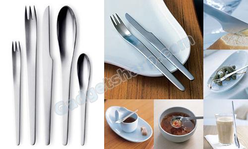 Georg Jensen Arne Jacobsen 5-piece Steel Cutlery Set